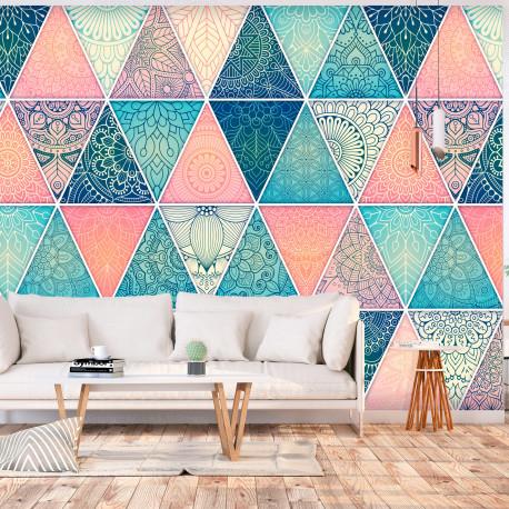 Fototapeet - Oriental Triangles - 100x70