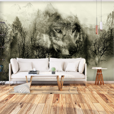 Fototapeet - Mountain Predator (Beige) - 400x280