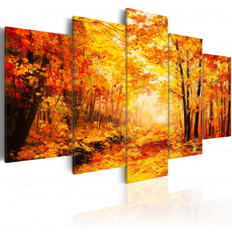 Seinapilt - Autumn Alley - 100x50