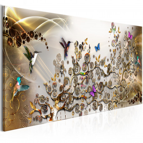 Seinapilt - Hummingbirds Dance (1 Part) Gold Narrow - 120x40