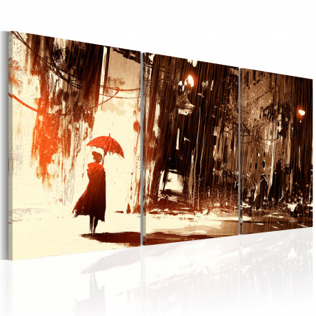Seinapilt - City in the Rain - 60x30