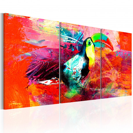 Seinapilt - Colourful Toucan - 120x60