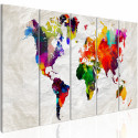 Seinapilt - Crumpled Map - 200x80