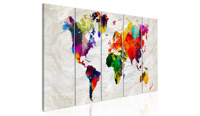 Seinapilt - Crumpled Map - 225x90
