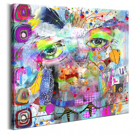 Seinapilt - Colourful Owl - 40x40