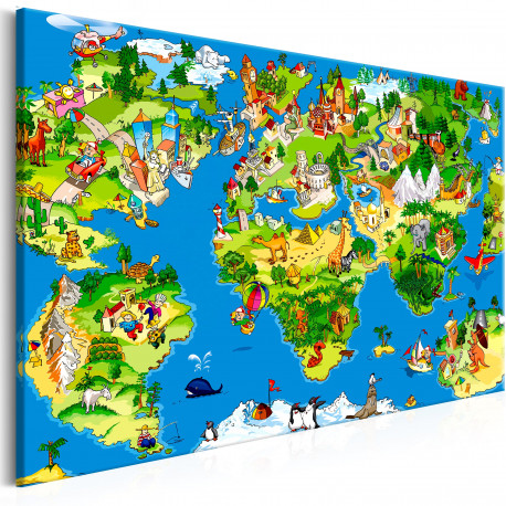Seinapilt - Children's Map (1 Part) Wide - 90x60