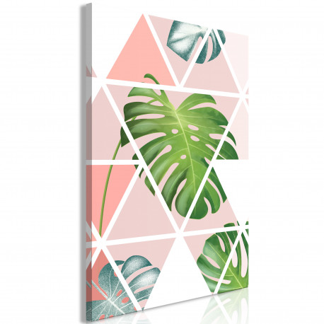 Seinapilt - Geometric Monstera (1 Part) Vertical - 60x90