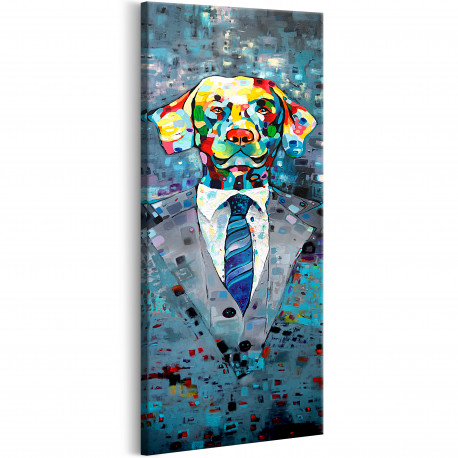 Seinapilt - Dog in a Suit - 45x135