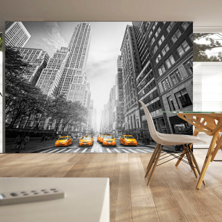 Fototapeet - New York - yellow taxis - 100x70
