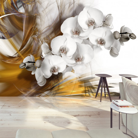 Fototapeet - Orchid on fire - 150x105