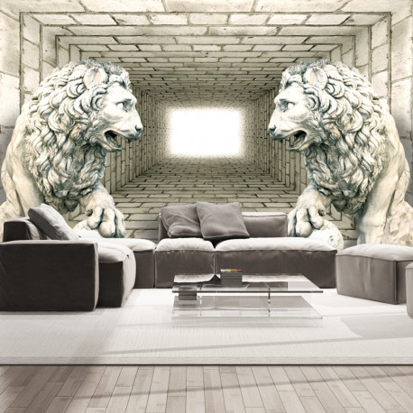 Fototapeet - Chamber of lions - 100x70