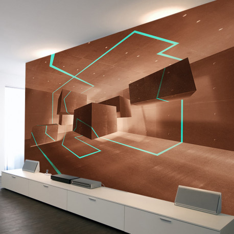 Fototapeet - Celadon trail - 100x70