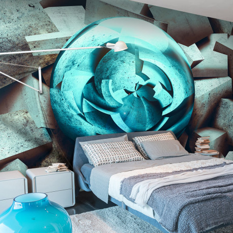 Fototapeet - Blue glow - 400x280