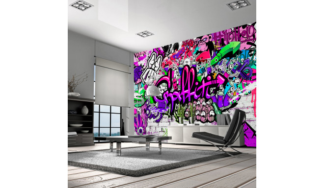 Fototapeet -  Purple Graffiti - 200x140