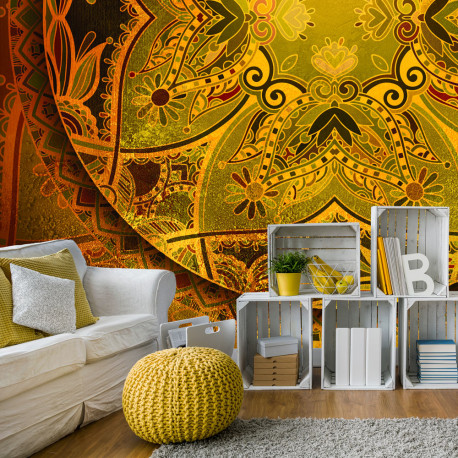 Fototapeet - Mandala: Golden Poem - 300x210