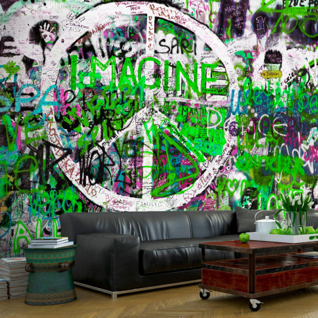 Fototapeet - Green Graffiti - 150x105
