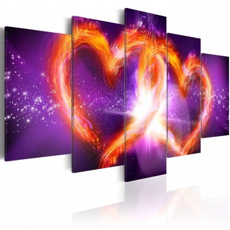 Seinapilt - Flames of love - 100x50