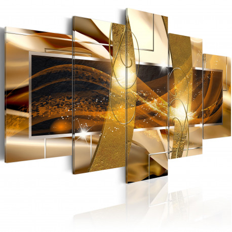 Seinapilt - Golden Lava - 100x50