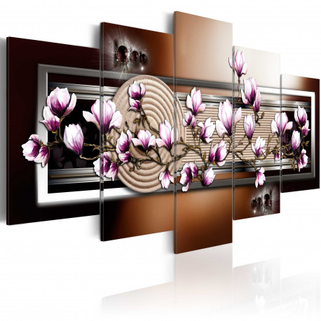 Seinapilt - Zen garden and magnolia - 100x50