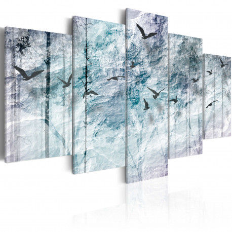 Seinapilt - Blue Forest - 100x50