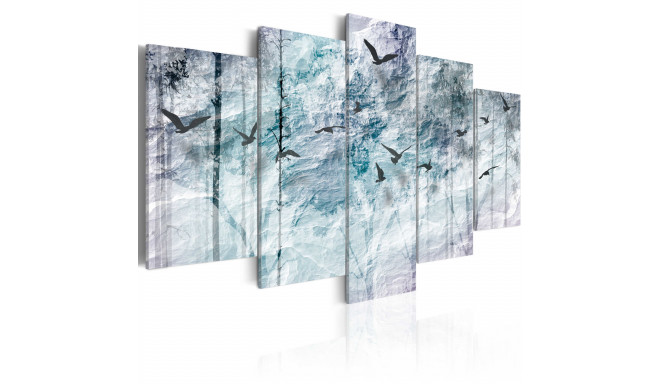Seinapilt - Blue Forest - 100x50
