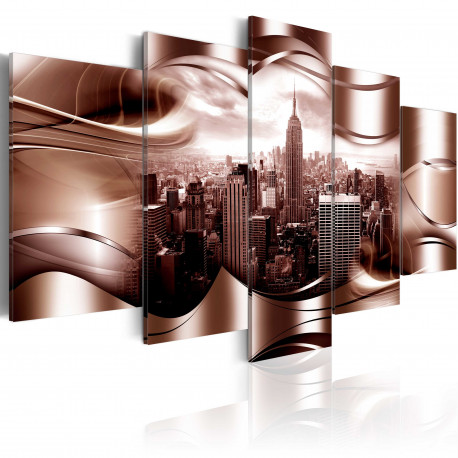 Seinapilt - Burgundy New York - 100x50