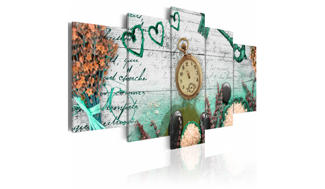 Seinapilt - Emerald composition - 200x100