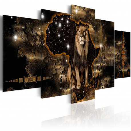 Seinapilt - Golden Lion (5 Parts) Wide - 100x50