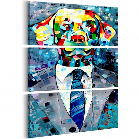 Seinapilt - Dog in a Suit (3 Parts) - 60x90