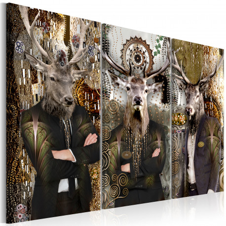 Seinapilt - Animal Trio (3 Parts) Brown - 90x60