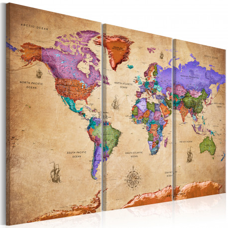 Seinapilt - Colourful Travels (3 Parts) - 90x60
