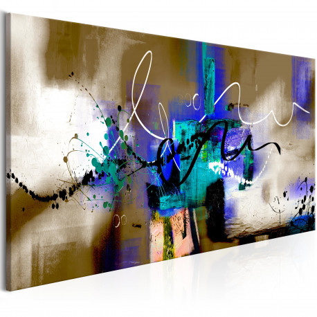 Seinapilt - Crazy Serpentines (1 Part) Brown Narrow - 150x50