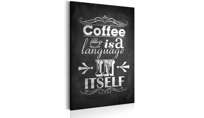 Seinapilt - Coffee Language - 60x90