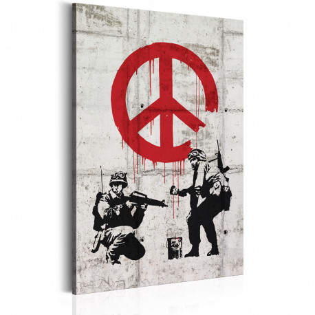 Seinapilt -  Soldiers Painting Peace by Banksy - 60x90