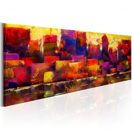 Seinapilt - Colourful City Skyline - 120x40