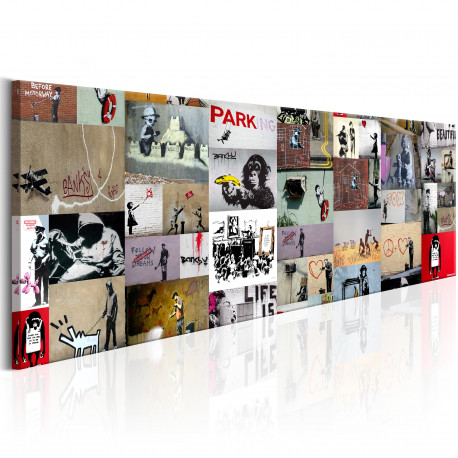 Seinapilt - Art of Collage: Banksy II - 120x40