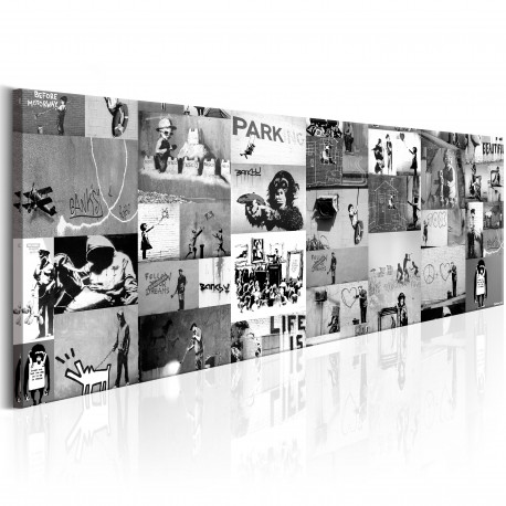 Seinapilt - Banksy: Graffiti Collage II - 135x45