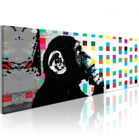Seinapilt - Banksy: The Thinker Monkey - 120x40