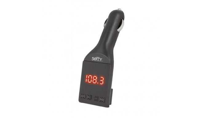 Setty Car FM-saatja Bluetooth 4.0 | USB | Micro SD | Aux | LCD | AUX 3,5 mm kaabel | must