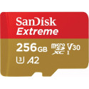 Sandisk mälukaart microSDXC 256GB Extreme + adapter