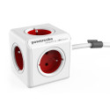 Allocacoc PowerCube Extended Red 3,0m cable (FR)