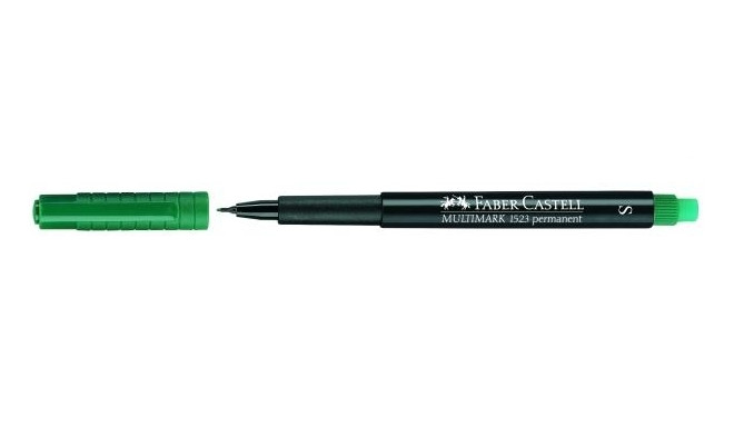 Kilemarker roheline S, Multimark permanentne, Faber-Castell kustutajaga