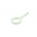 EYE SCREW 16X6X2,8X13 WHITE/ 4PCS