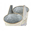 Planter DKD Home Decor Pink Metal Shabby Chic (24 x 12 x 23 cm)