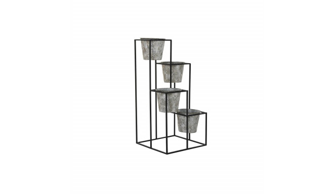stādītājs DKD Home Decor Pelēks Metāls Lietots 34 x 34 x 71 cm Apaļš