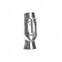 Vase DKD Home Decor Face Silver Aluminium Modern (17 x 16 x 36 cm)