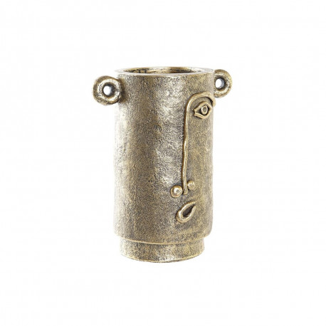 Vaas DKD Home Decor Nägu Kuldne Kaasaegne (29 x 19,5 x 36 cm)