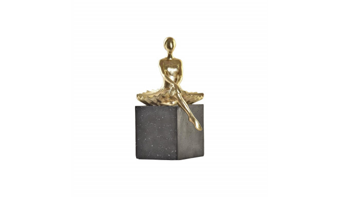 Декоративная фигура DKD Home Decor Балерина Позолоченный Смола Темно-серый (21,5 x 23 x 32 cm)