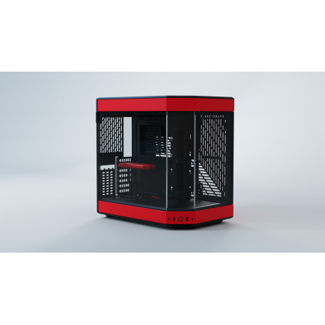 Hyte Y60, Tower Case (red, Tempered Glass) - Cases - Photopoint