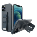 Pouzdro na lano Silikonový kryt na šňůrku Kabelka na šňůrku na šňůrku pro Samsung Galaxy A33 5G Navy